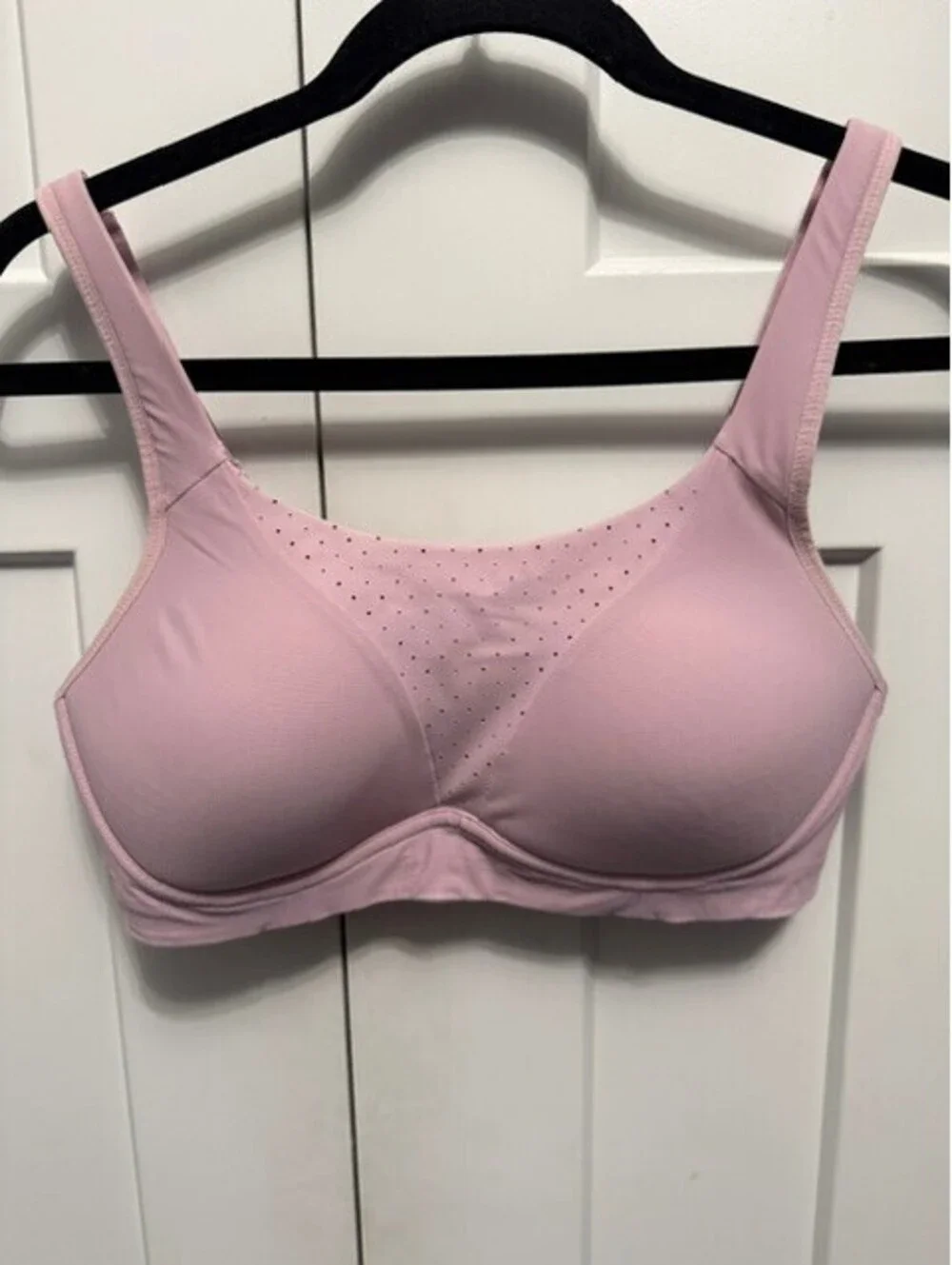 Lululemon Run times sports bra in lilac sweat wicking fabric size 36C